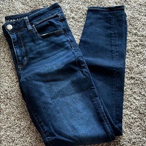 American Eagle Outfitters Women's Dark Blue Jeans